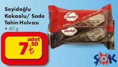 SEYİDOĞLU KAKAOLU/SADE TAHİN HELVASI 40 G